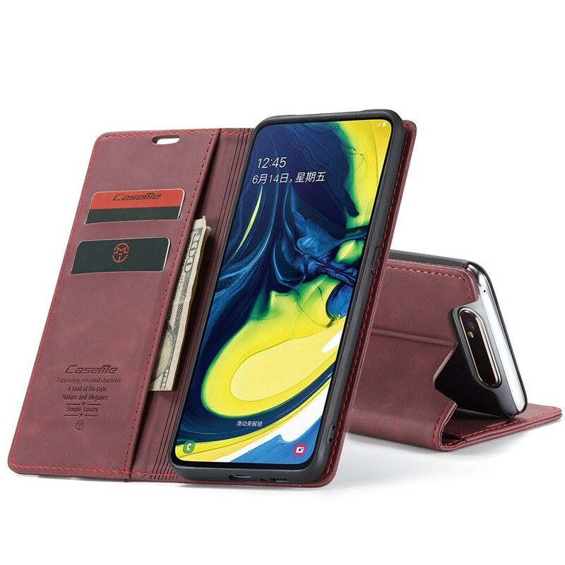 Puhelinkuoret Samsung Galaxy A90 / A80 Kotelot Flip Caseme Keinonahka