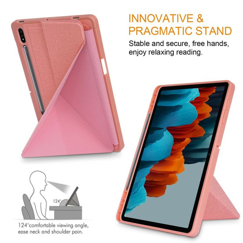 Puhelinkuoret Samsung Galaxy Tab S7 FE Origami Kangasrakenne