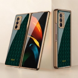 Case Samsung Galaxy Z Fold 2 Tempered Glass Woven Design Gkk