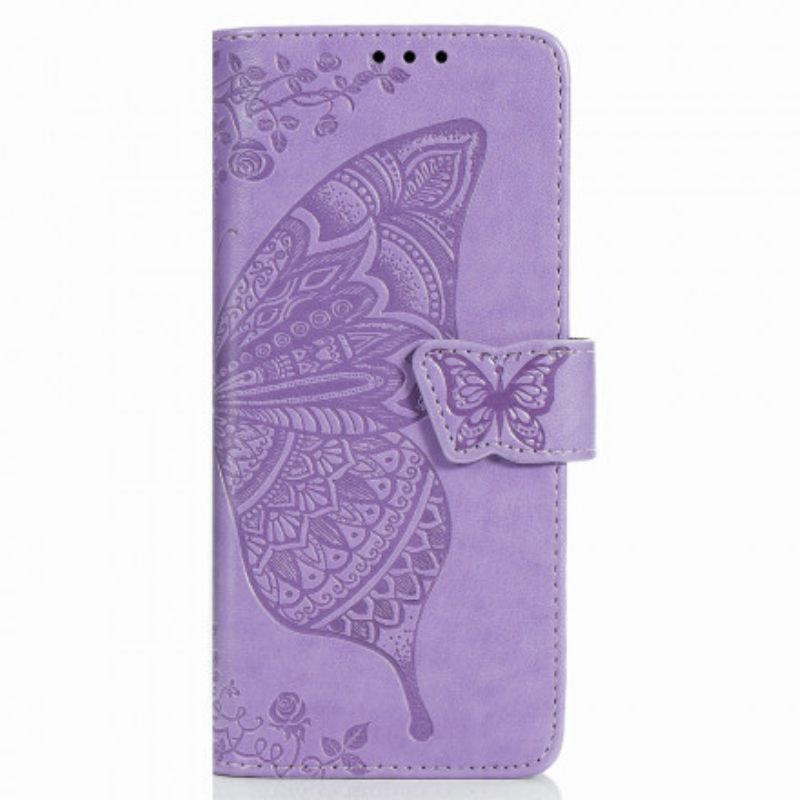 Kotelot Samsung Galaxy Z Fold 2 Butterfly Design Kaulanauhalla