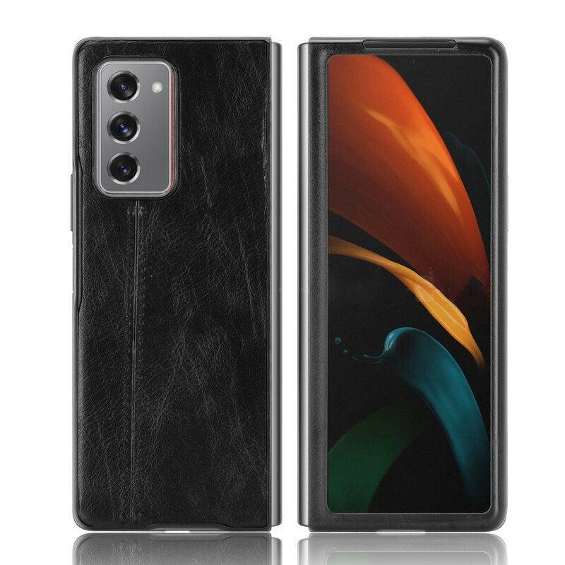 Kuori Samsung Galaxy Z Fold 2 Couture Nahkaefekti