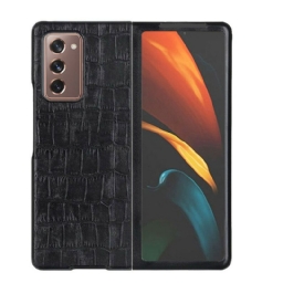 Kuori Samsung Galaxy Z Fold 2 Crocodile Aitoa Nahkaa