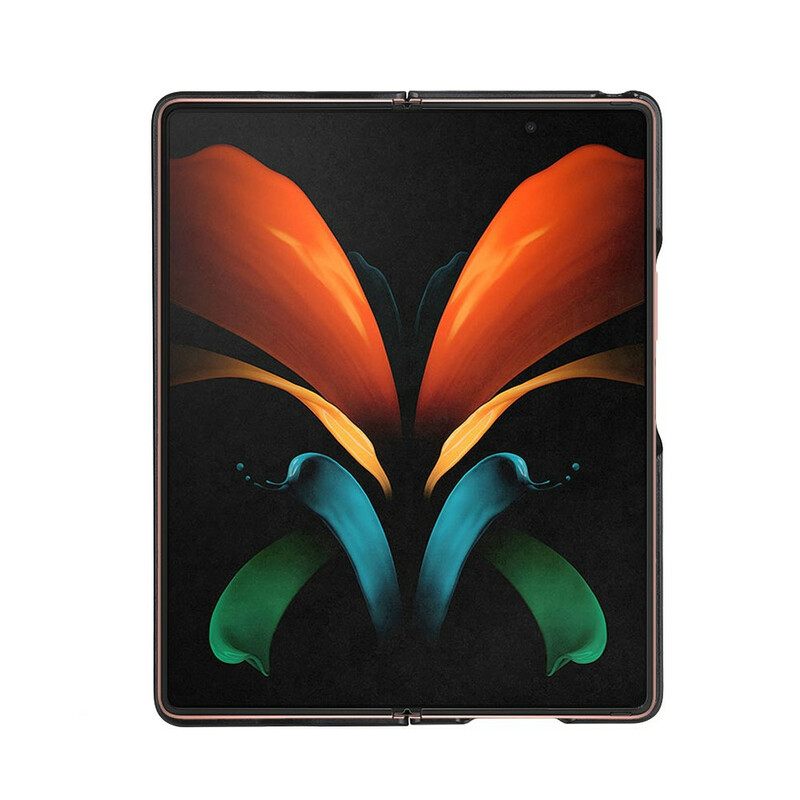 Kuori Samsung Galaxy Z Fold 2 Hybridi Ja Aitoa Nahkaa