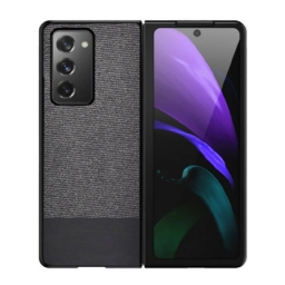 Kuori Samsung Galaxy Z Fold 2 Keinonahka Ja Kangas