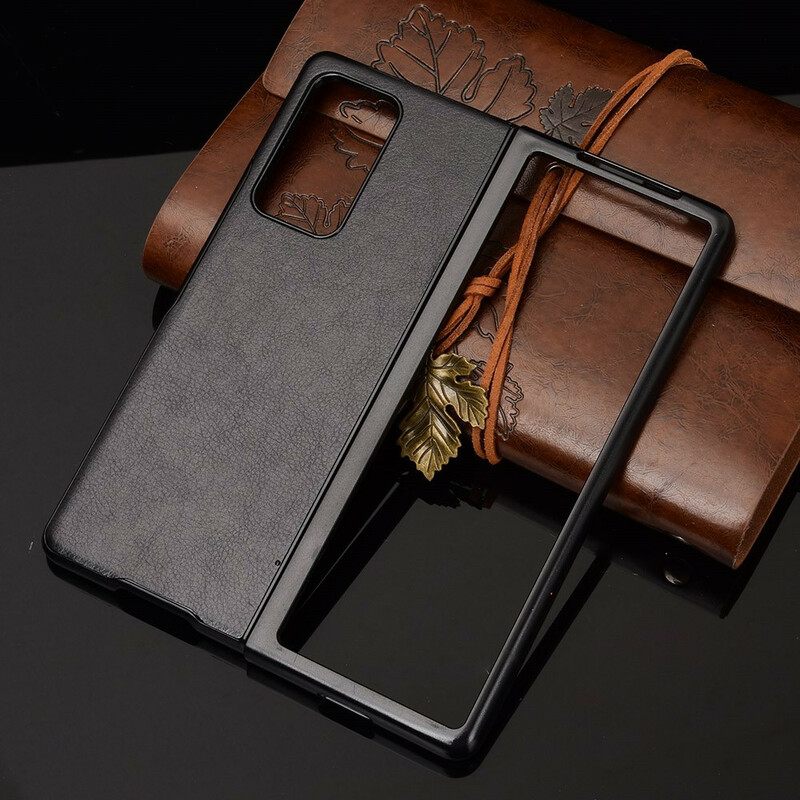 Kuori Samsung Galaxy Z Fold 2 Lychee Faux Leather