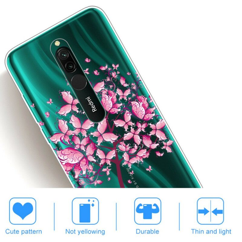 Case Xiaomi Redmi 8 Pink Tree Top