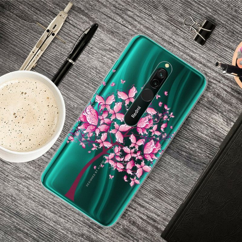 Case Xiaomi Redmi 8 Pink Tree Top