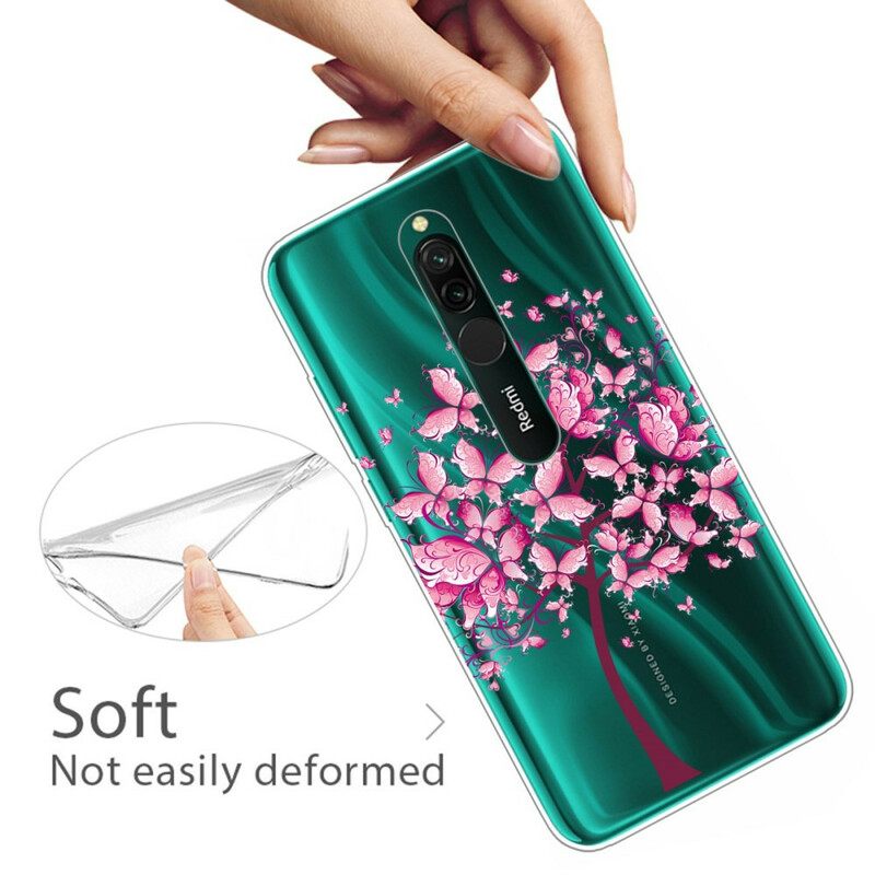 Case Xiaomi Redmi 8 Pink Tree Top