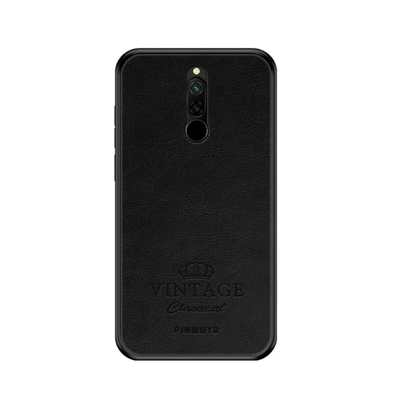 Case Xiaomi Redmi 8 Vintage Leather Effect Pinwuyo