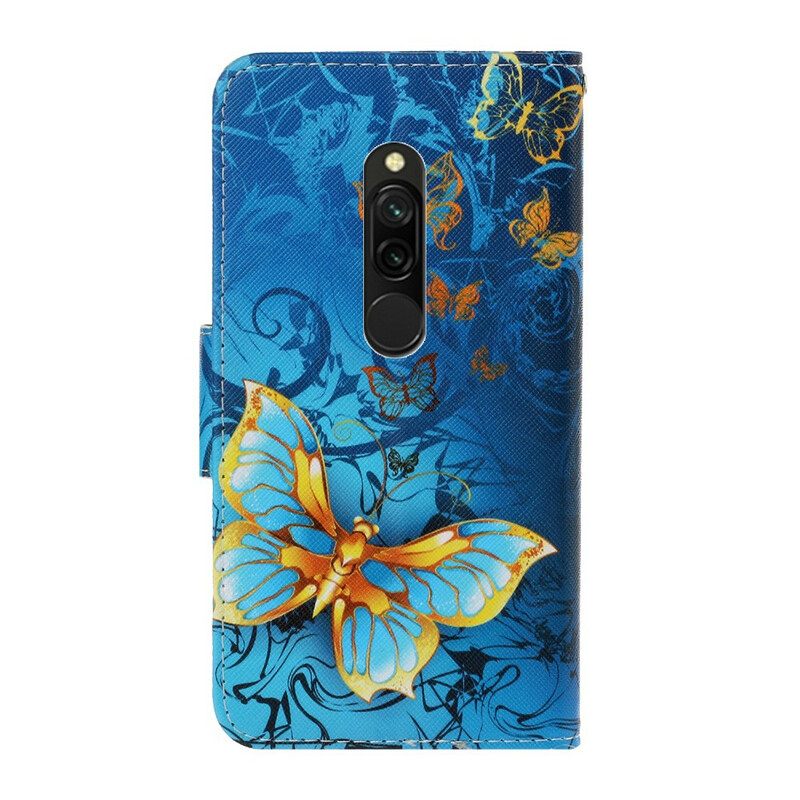 Kotelot Xiaomi Redmi 8 Suojaketju Kuori Butterfly Strap Muunnelmia