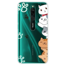 Kuori Xiaomi Redmi 8 Hei Kissat