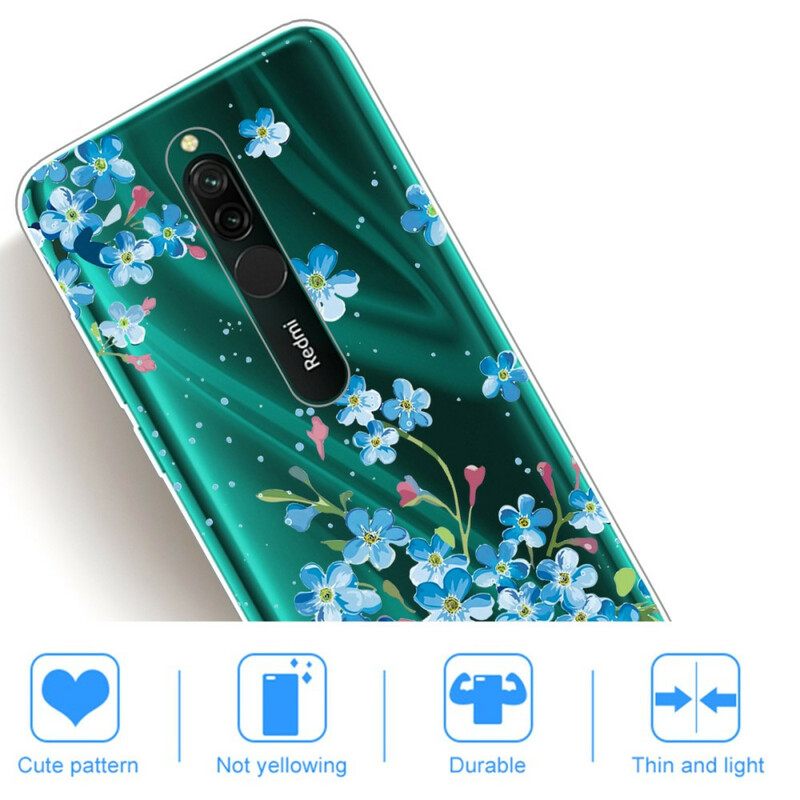 Kuori Xiaomi Redmi 8 Sinikukkakimppu