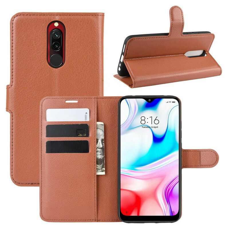 Nahkakotelo Xiaomi Redmi 8 Classic Faux Leather