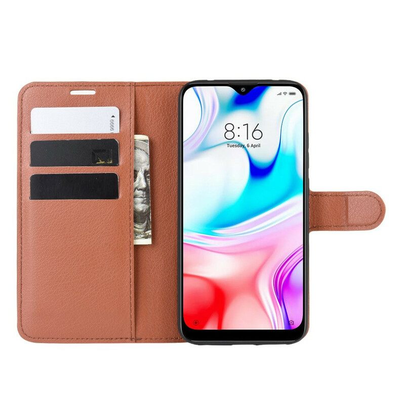 Nahkakotelo Xiaomi Redmi 8 Classic Faux Leather