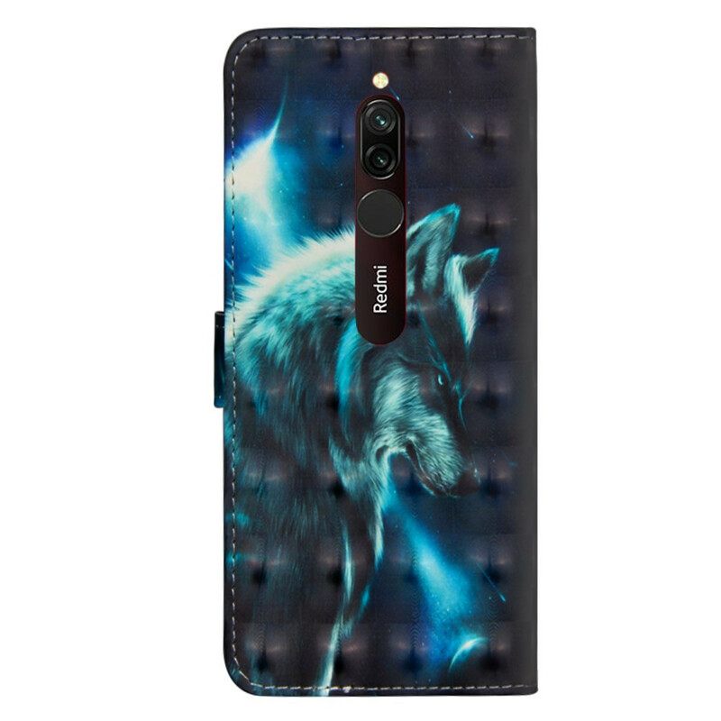 Nahkakotelo Xiaomi Redmi 8 Majestic Wolf