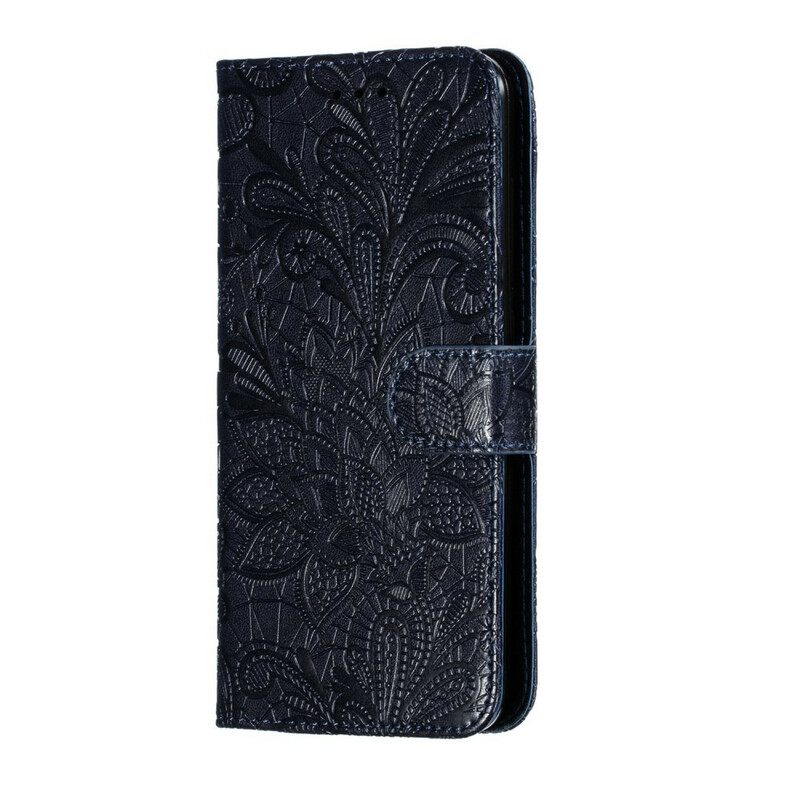 Nahkakotelo Xiaomi Redmi 8 Suojaketju Kuori Tribal Strap Flowers