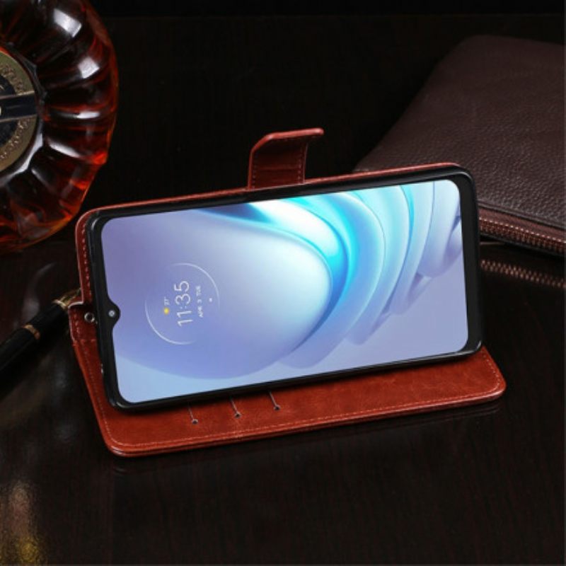 Kotelot Moto G50 Faux Leather Idewei