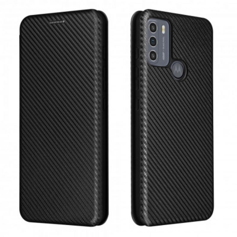 Puhelinkuoret Moto G50 Kotelot Flip Silicone Carbon