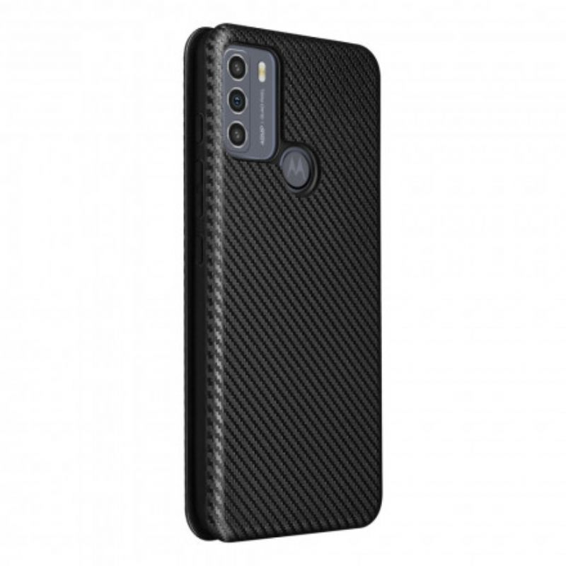 Puhelinkuoret Moto G50 Kotelot Flip Silicone Carbon