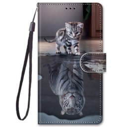 Flip Case Samsung Galaxy M52 5G Cat Daydream