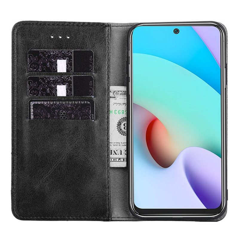 Flip Case Samsung Galaxy M52 5G Harjattu Nahka