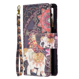 Flip Case Samsung Galaxy M52 5G Hindu Elefantti