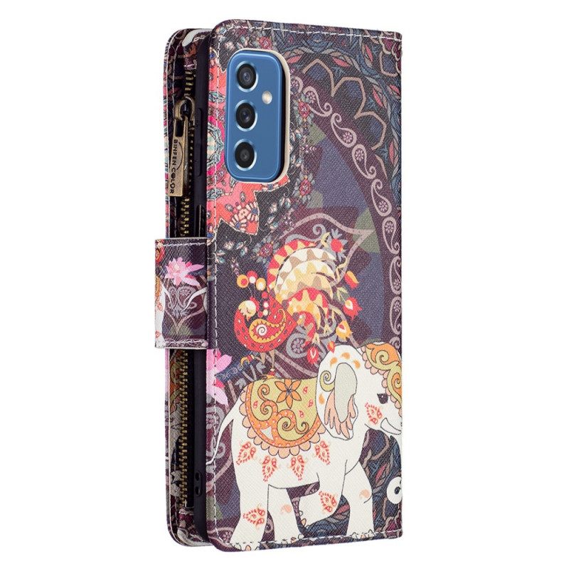 Flip Case Samsung Galaxy M52 5G Hindu Elefantti