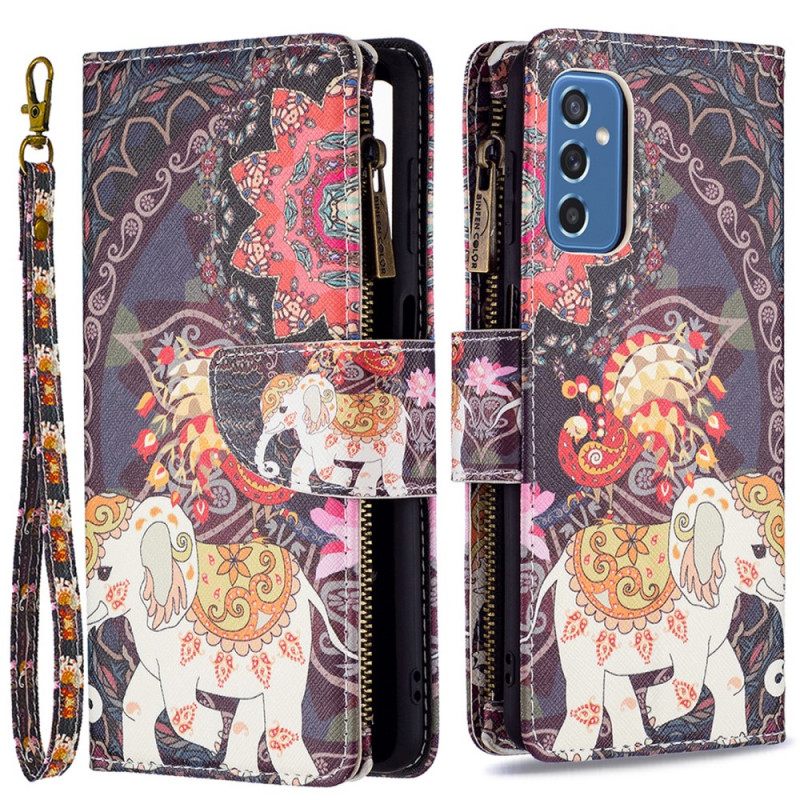 Flip Case Samsung Galaxy M52 5G Hindu Elefantti