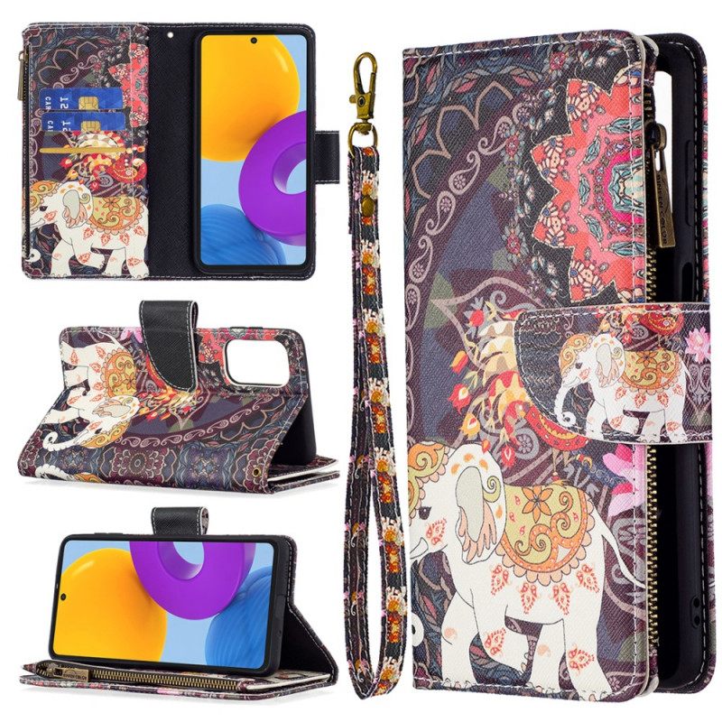 Flip Case Samsung Galaxy M52 5G Hindu Elefantti