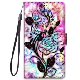 Flip Case Samsung Galaxy M52 5G Psychedelic Rose