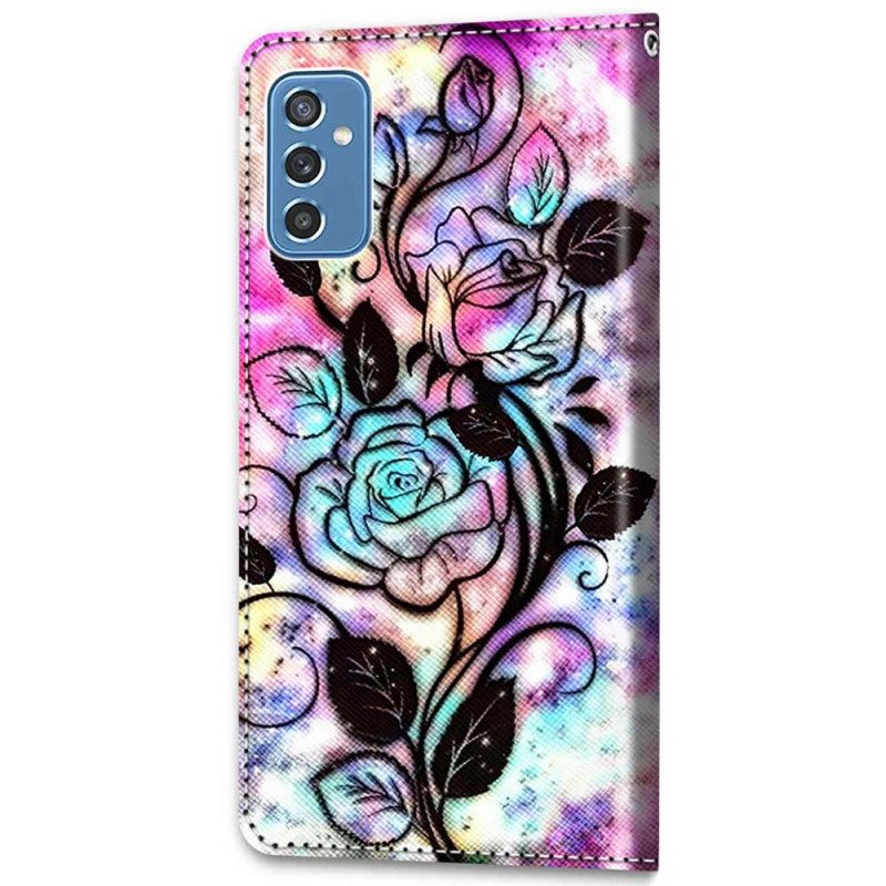 Flip Case Samsung Galaxy M52 5G Psychedelic Rose