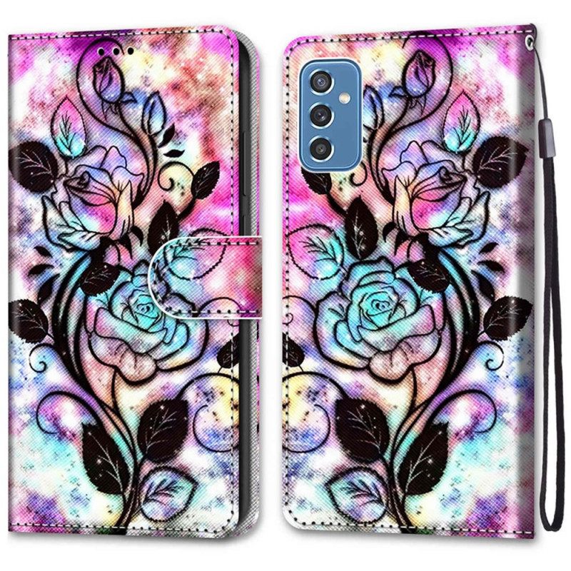 Flip Case Samsung Galaxy M52 5G Psychedelic Rose