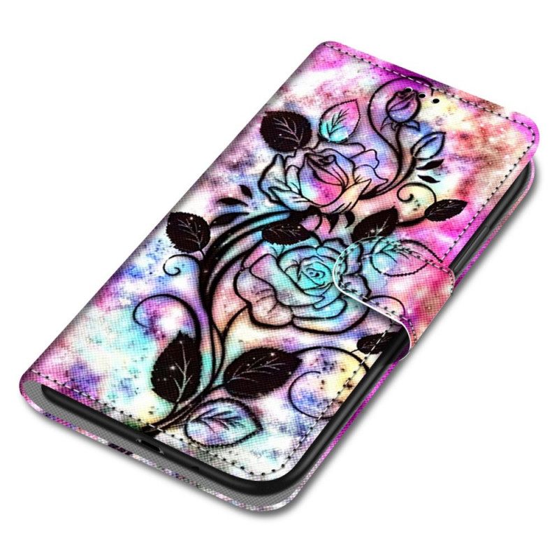 Flip Case Samsung Galaxy M52 5G Psychedelic Rose