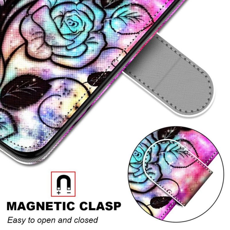 Flip Case Samsung Galaxy M52 5G Psychedelic Rose