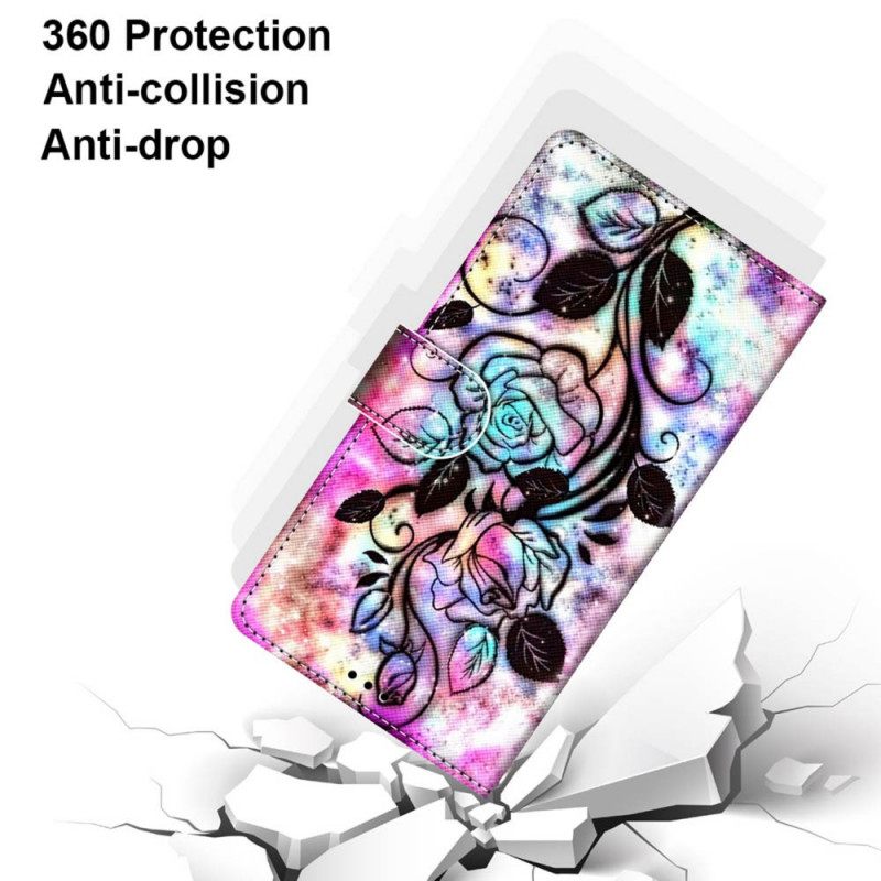 Flip Case Samsung Galaxy M52 5G Psychedelic Rose