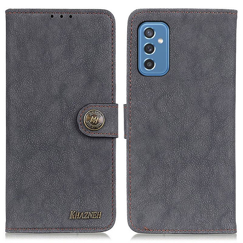 Flip Case Samsung Galaxy M52 5G Retro Haljasnahka Khazneh