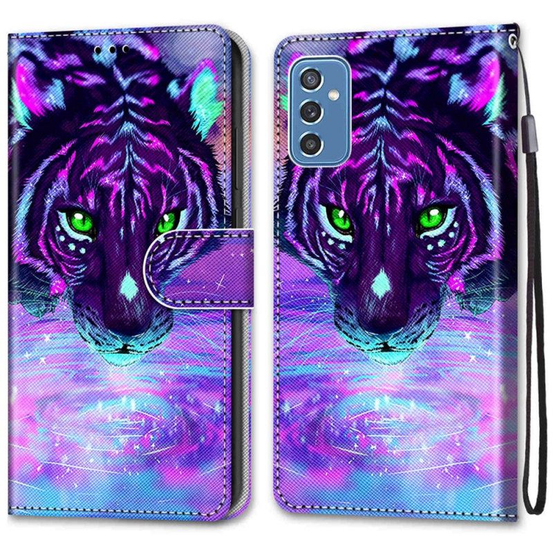 Kotelot Samsung Galaxy M52 5G Glow In The Dark Tiger