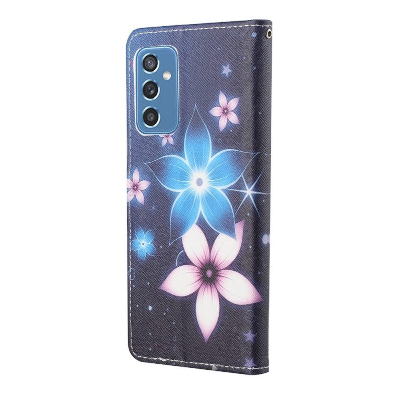 Kotelot Samsung Galaxy M52 5G Luminescent Flowers