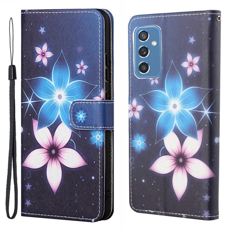 Kotelot Samsung Galaxy M52 5G Luminescent Flowers