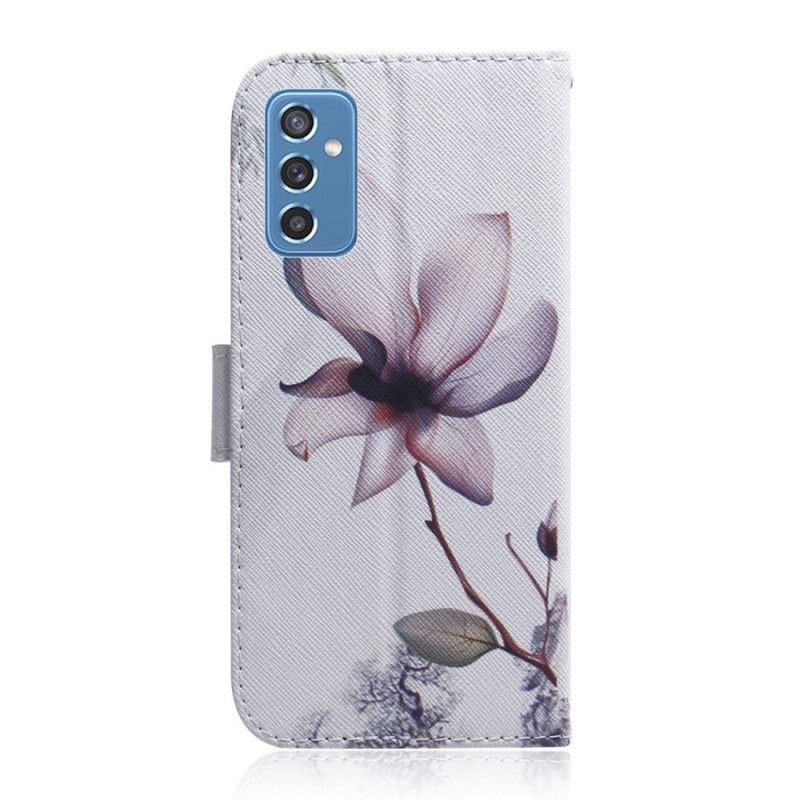 Kotelot Samsung Galaxy M52 5G Mauve Flower