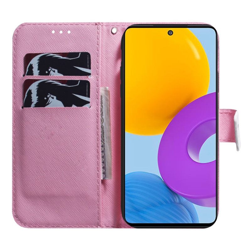 Kotelot Samsung Galaxy M52 5G Mauve Flower