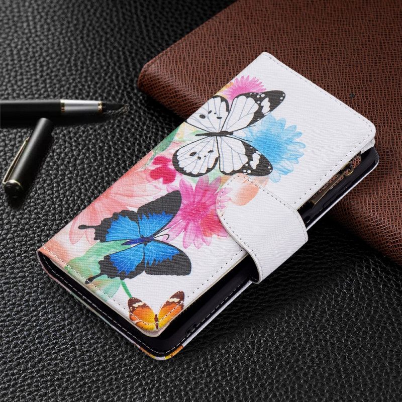 Kotelot Samsung Galaxy M52 5G Rainbow Butterflies