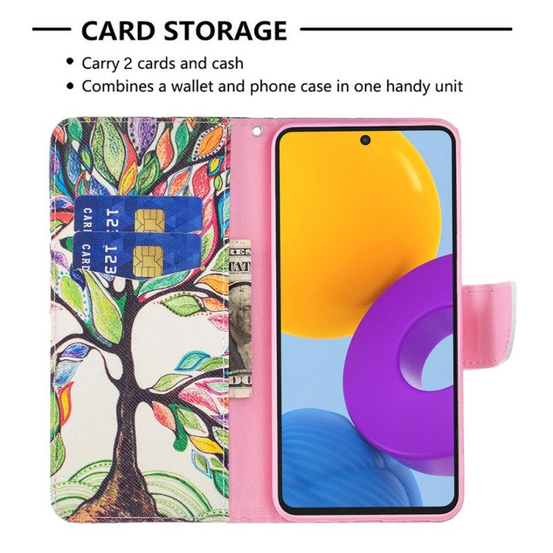 Kotelot Samsung Galaxy M52 5G Rainbow Tree