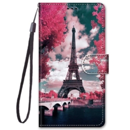 Kotelot Samsung Galaxy M52 5G Twilight Eiffel Tower