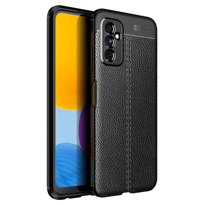 Kuori Samsung Galaxy M52 5G Double Line Litchi Leather Effect