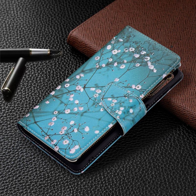 Nahkakotelo Samsung Galaxy M52 5G Midnight Lily Of The Valley