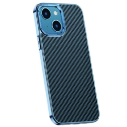 Case iPhone 14 Faux Leather Carbon Fiber Texture