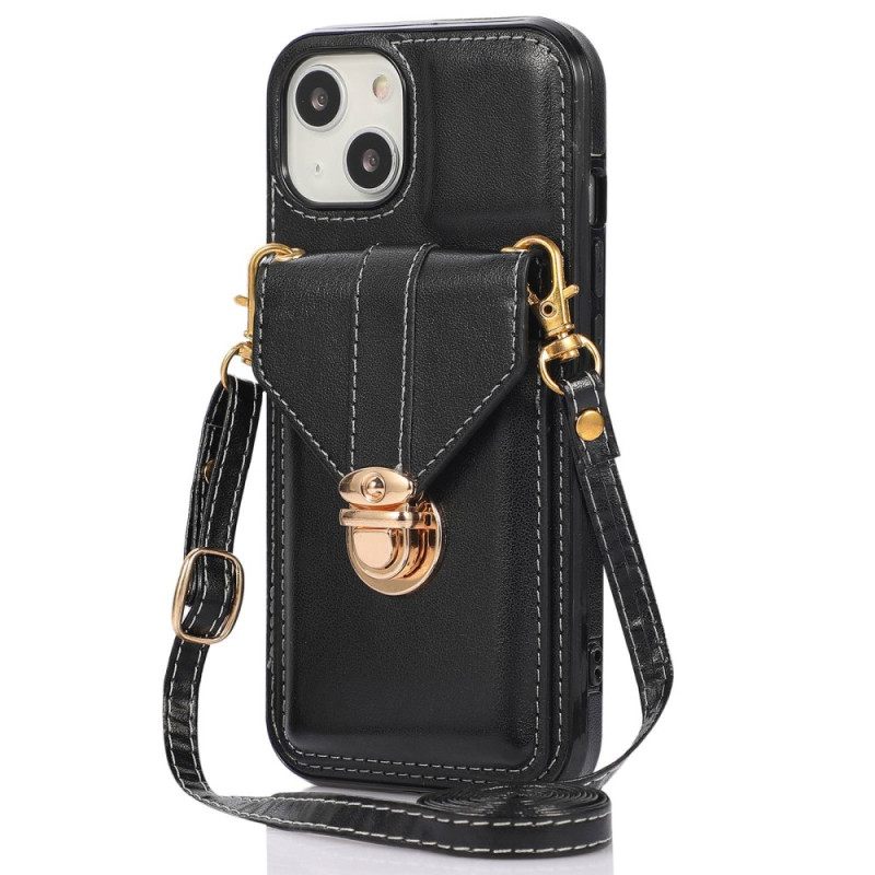 Case iPhone 14 Lompakkokuori Crossbody Lompakko