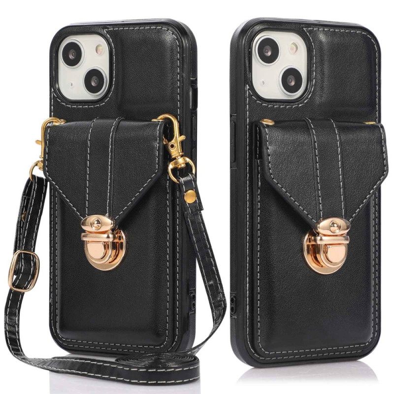 Case iPhone 14 Lompakkokuori Crossbody Lompakko