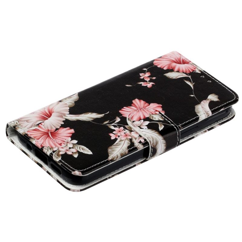 Flip Case iPhone 14 Flowers